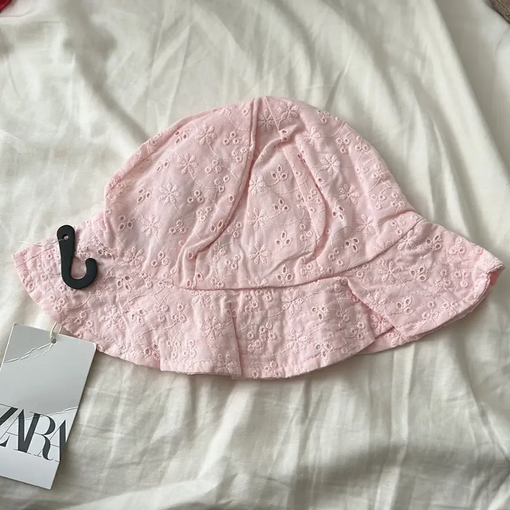 ZARA Kids | Pink | SWISS EMBROIDERED HAT